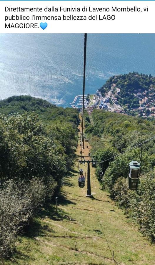 Lago Maggiore, Leggiuno, Ampio Appartamento 외부 사진